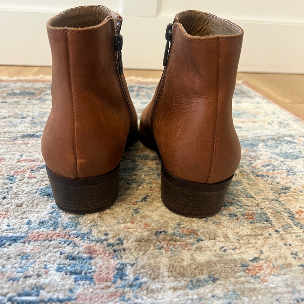 Lucky Brand Tan Leather Ankle Booties - Picture 2 of 7